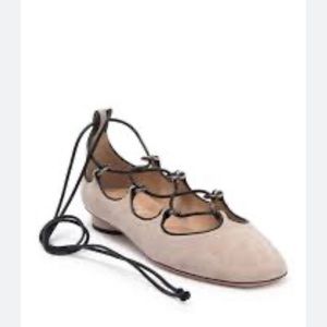 Valentino Garavani CROSSOVER ANKLE LACED BALLERINA FLAT